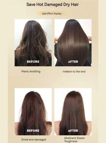 1pc Perfumed Hair Softening & Nourishing Oil Spray Helps Improve Dryness & Frizz, No-Rinse & Anti-Static, Convenient For Home & Travel Use