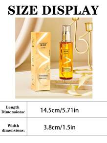1pc Perfumed Hair Softening & Nourishing Oil Spray Helps Improve Dryness & Frizz, No-Rinse & Anti-Static, Convenient For Home & Travel Use