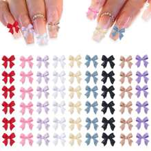 200 Pcs Bow Nail Charms Colorful 3D Bowknot Nail Art Accessories For Acrylic Nails Cute Resin Butterfly DIY Manicure Decoration Tips, Nail Art Crafts Nail Gems Nail Supplies