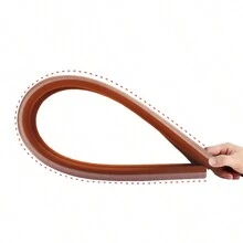 1pc Seal Strip Draught Excluder Stopper Door Bottom Wind Sweep Stopper Door Bottom Guard Double Protector Doorstop - Black - View 6