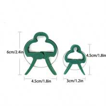 20 件裝塑膠番茄和花園固定夾、綠色景觀夾、園藝工具 - 綠色 - 查看 2