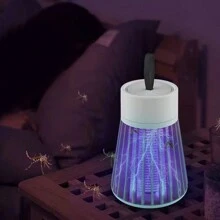 Electric Mosquito Killing Lamp, Two-Click Changing Colors, Rechargeable, Silent, Non-Radiative, Environment-Friendly - Gray Thunder Mosquito Killer Lamp - View 3
