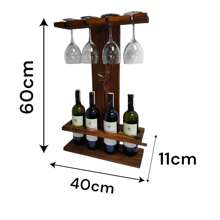 Adega de madeira Porta vinho adega barzinho Area gourmet churrasco Porta vinho de madeira Adega bar Porta taças Decoração adega