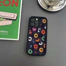 1入組精確剪裁加厚TPU軟殼手機殼，帶有相機孔，適用於iPhone Iphone7/8/11/12/13/14/15/X/Xr/Xs/Pius/Pro/Pro Max/Se2，防震和防刮 - 黑色[0] - 查看 5