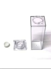 One 500ml Or 1000ml Minimalist Transparent Milk Cup - Clear - View 3