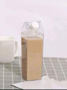 One 500ml Or 1000ml Minimalist Transparent Milk Cup - Clear - View 5