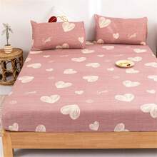 3pcs Bedding Set (1 Fitted Sheet, 2 Pillowcases, No Filling), Printed Ultra-Soft Fiber Fitted Sheet Set, Mattress Protector, All Season Bed Cover Set, Bedroom Decor, Machine Washable, Halloween Gift - Multicolor - View 9