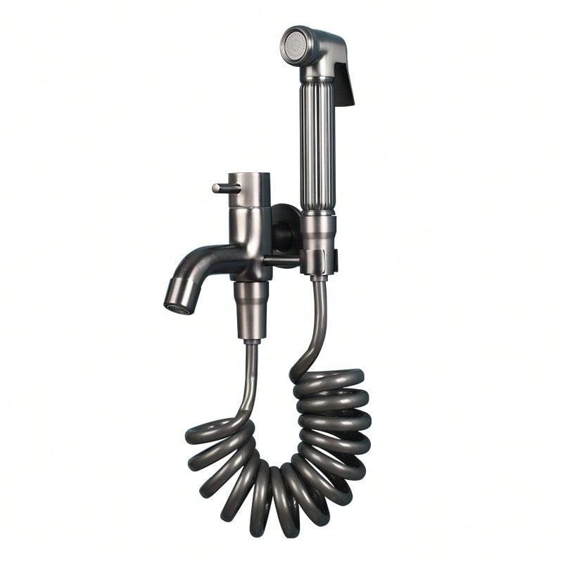 1pc Copper Mop Pool Faucet, Single Cool With Spray Gun Multifunction