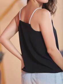 Women Tank Tops & Camis - 黑色 - 查看 4