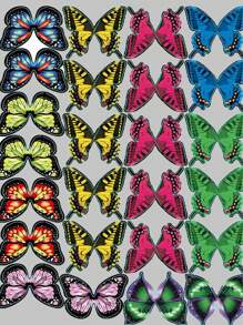 1 pieza Juguete interactivo para gatos con mariposa moteada eléctrica alrededor de flores y gatos de color aleatorio - Multicolor - Ver 6