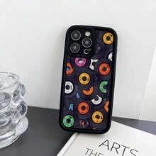 1入組精確剪裁加厚TPU軟殼手機殼，帶有相機孔，適用於iPhone Iphone7/8/11/12/13/14/15/X/Xr/Xs/Pius/Pro/Pro Max/Se2，防震和防刮 - 黑色[0] - 查看 1