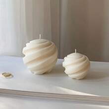 3d Spiral Ball Resin Candle Mold, Geometry Soap & Wax Silicone Mold For Diy Aroma Handicraft, Home Wedding, Party Decoration