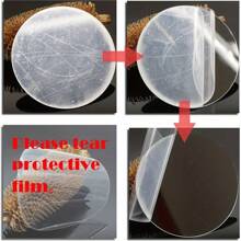 28张圆形镜子墙贴亚克力镜面墙贴自粘镜面贴客厅沙发背景墙浴室家居装饰厕所贴纸 - 銀色 - 查看 7