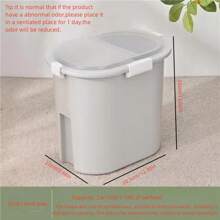 1個藍色寵物食品儲存容器密封防潮帶真空儲存乾燥劑,大容量,適合儲存寵物食品 - 藍色 - 查看 2