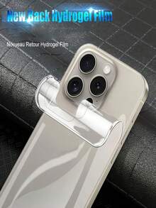 【三合一】1片前膜+1片后膜+1套TPU侧边膜全覆盖水凝胶膜屏幕保护膜，兼容 17/17 Pro/16/17e/16E/16 Pro Max/15/15 Pro/15 Pro Max/14/14 Pro/14 Pro Max/13/13 Pro/13 Pro Max/12/12 Pro/12 Pro Max【非钢化玻璃】 - 無色 - 查看 7