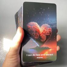 12x7cm Cosmic Belief Oracle Cards Love  Deck English Version Predictions Prophecy For Beginners Keywords 52-Cards - Multicolor - View 6