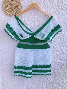 Women Cover Ups - màu xanh lá - Xem 2