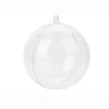 Esferas Transparentes De Plástico 12cm Para Decoración 25pz. - transparente - Ver 2