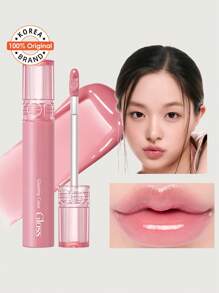 Rom&nd Romand GLASTING WATER TINT GLASTING 01 牡丹芭蕾，透气露珠膜融合，轻盈玻璃光泽，彩虹渐变技术，蜜桃茶啫喱透明，玫瑰金星尘薄纱，哑光薄荷氧气光泽，迷你SOS补妆棒，纯素假日限量版，裸妆光泽秘诀，韩国化妆品 - GLASTING 01 PEONY BALLET - 查看 2
