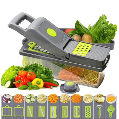 Picador de verdura multifuncional, cortador de alimentos 14 en 1