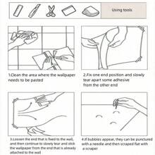 1卷木紋效果自黏pvc壁紙,加厚材質防水防污適合客廳、臥室、門廳、茶室、辦公室接待、桌面裝修等場合 - 灰色 - 查看 5