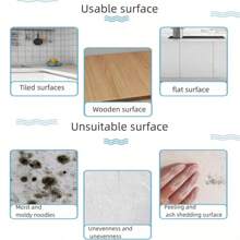 1卷木紋效果自黏pvc壁紙,加厚材質防水防污適合客廳、臥室、門廳、茶室、辦公室接待、桌面裝修等場合 - 灰色 - 查看 6