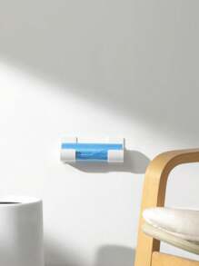 4 Stücke Multi-zweck Kunststoffklebebügel Für Müllbeutel, Alufolie, Frischhalte-folie, Kühlschrank-regal-seitenspeicher, Mit Doppelseitigem Klebeband, Kann Als Eigenständiges Lagerregal Verwendet Werden