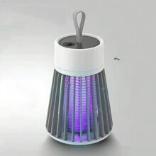 Electric Mosquito Killing Lamp, Two-Click Changing Colors, Rechargeable, Silent, Non-Radiative, Environment-Friendly - Gray Thunder Mosquito Killer Lamp - View 6