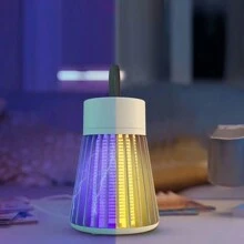 Electric Mosquito Killing Lamp, Two-Click Changing Colors, Rechargeable, Silent, Non-Radiative, Environment-Friendly - Gray Thunder Mosquito Killer Lamp - View 4