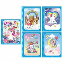 Diy Magic Water Drawing Book Coloring Graffiti Album, Water Painting Book, Set Of Multiple Colors - Unicorn - View 1