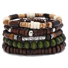 Retro Multi -Layer Wooden Bracelet