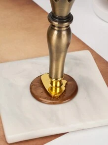 200 件古铜色复古火漆金色流金蜡粒火漆蜡粒印章腊肠犬垫板复古火漆蜡回到学校，回到学校，学校用品 - 銅色 - 查看 5