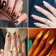 1PC Ombre Brush Nail Art Nail Brush For Gel Nails 14cm Colour-Gradient Nail Art Brush - Black - View 5