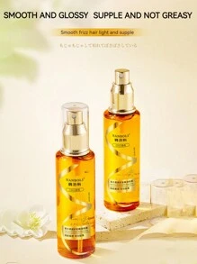 1pc Perfumed Hair Softening & Nourishing Oil Spray Helps Improve Dryness & Frizz, No-Rinse & Anti-Static, Convenient For Home & Travel Use