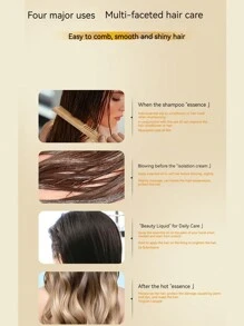 1pc Perfumed Hair Softening & Nourishing Oil Spray Helps Improve Dryness & Frizz, No-Rinse & Anti-Static, Convenient For Home & Travel Use