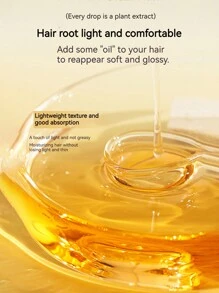 1pc Perfumed Hair Softening & Nourishing Oil Spray Helps Improve Dryness & Frizz, No-Rinse & Anti-Static, Convenient For Home & Travel Use