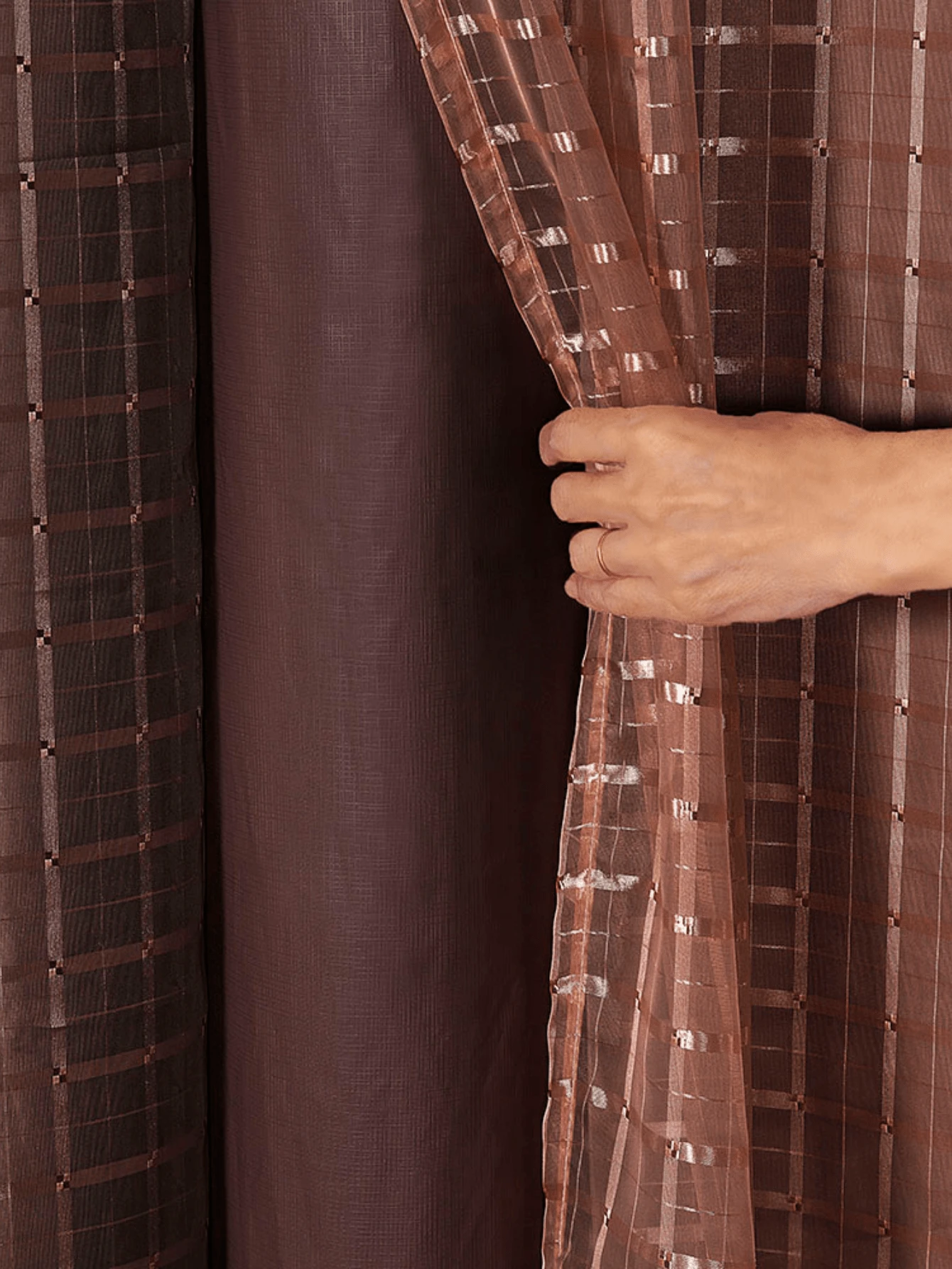 Curtains - 鏽棕色 - 查看 1