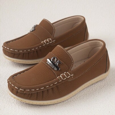 1 Pair Comfortable, Non-Slip, Durable, Lightweight Outdoor & Daily Stitched Flat Shoes For Kids, Versatile For All Seasons