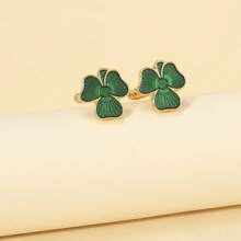 2pcs Men's Clover Cufflinks For Irish Festival - Clover - View 4