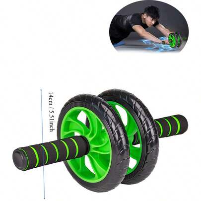 1PC 14 Inch Con Lăn Cơ Bụng Chống Trượt Cho Thiết Bị Tập Cơ Bụng Cho Thiết Bị Tập Thể Dục Tại Nhà Cho Nam Và Nữ, Phòng Tập Thể Dục, Thể Thao, Phòng Tập Thể Dục, Bài Tập Tại Nhà, Bánh Xe Tập Cơ Bụng, Con Lăn Tập Cơ Bụng