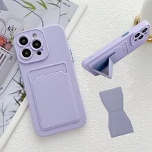 1个带支架和撞色按键的软硅胶保护套，带卡槽，磨砂防震保护壳，兼容苹果 16Pro/16ProMax/16Plus/16/15Pro/15ProMax/15Plus/15/14Pro/14ProMax/14Plus/14/13Pro/13ProMax/13Mini/12Pro/12ProMax/12/11ProMax/11/11Pro/XSMax/XR/8Plus/6S，以及三星Galaxy S25Ultra/S25Plus/S25/S24Ultra/S24Plus/S24/S23Ultra/13T，兼容红米/荣耀手机，国际版，非国内版。 - 紫色 - 查看 9