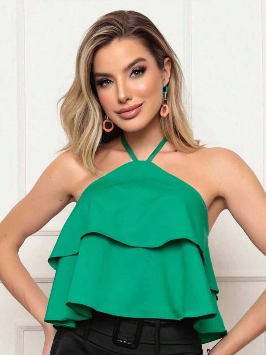 Women Tank Tops & Camis - 綠色 - 查看 1