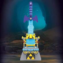 塞尔达传说王国之泪大师之剑发光积木套装，带可爱游戏动作人物玩具的剑，适合成人、男孩、6-12 岁儿童，856 件房间装饰 - BB23004 - 查看 6