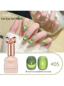 10毫升/入快閃多巴胺雙光貓眼凝膠指甲油,uv Led半永久磁性混合凝膠上釉,適用於美甲沙龍 - 綠色 - 查看 2