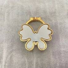 New Arrival Pink Butterfly Shaped Ring Holder With Full Crystal Decoration Compatible With IPhone, Android Phone, Gift For Birthday, Family, Friends Finger Ring Holder, Phone Grip, Phone Accessories - Multicolor - View 3
