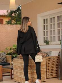 Women Two-Piece Outfits - 黑色 - 查看 2