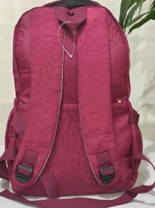 Women Fashion Backpacks - 酒紅色 - 查看 4
