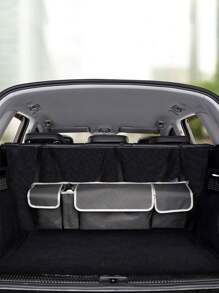 Foldable Car Trunk Storage Bag - Black - View 1