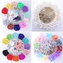 7900/2300/4500/360/750PCS波斯尼亚聚合物粘土。种子珠。玻璃球SBS仿珍珠CBB材料盒，内含剪刀和松紧带，一个用于DIY手链项链耳环材料盒DIY礼品盒情人节礼物初学者串珠套件 - 彩色 - 查看 2