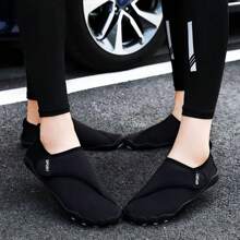 MDSNEC-CON 女性沙灘運動鞋,適用於游泳和瑜伽,水鞋,素腳鞋 - 黑色 - 查看 3